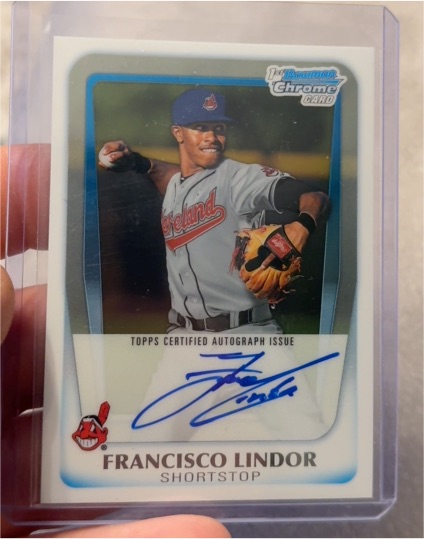 2012 Bowman Chrome Prospects #BCP3 Francisco Lindor — front