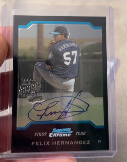 2004 Bowman Chrome #345 Felix Hernandez — front