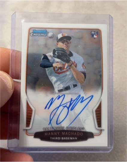 2013 Bowman Chrome #4 Manny Machado — front