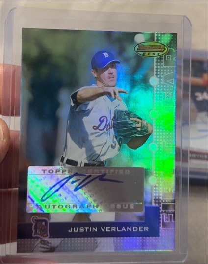 2005 Bowman's Best #102 Justin Verlander — front