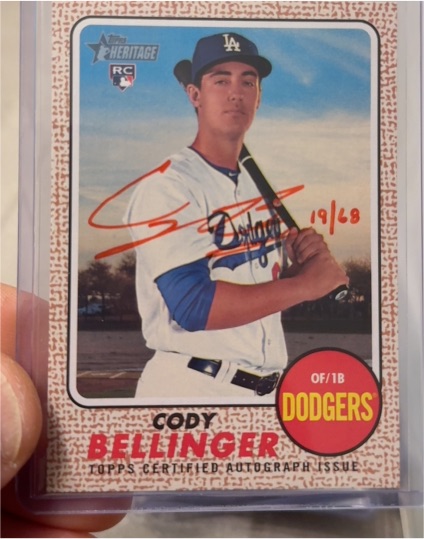 2017 Topps Heritage High Number #678 Cody Bellinger — front