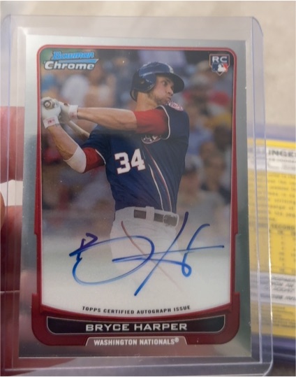 2012 Bowman Chrome #214 Bryce Harper — front