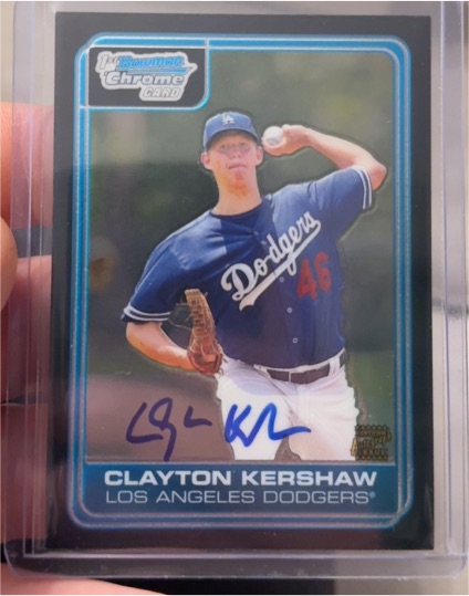 2006 Bowman Chrome Draft Picks Autograph #DP84 Clayton Kershaw — front