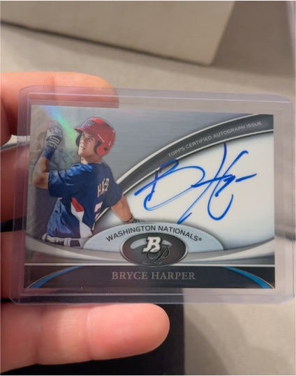 2011 Bowman Platinum #BPA-BH Bryce Harper — front