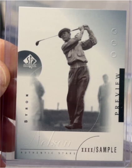2001 Upper Deck SP Authentic Preview #29 Byron Nelson — front