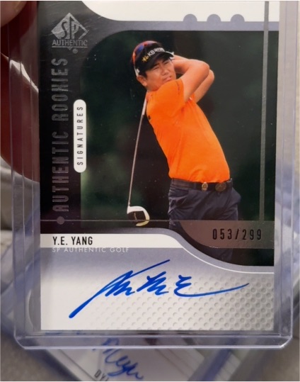 2012 SP Authentic #113 Y.E. Yang RC Auto — front