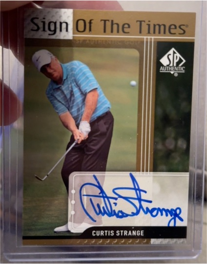 2012 SP Authentic Sign of the Times #ST-CS Curtis Strange — front