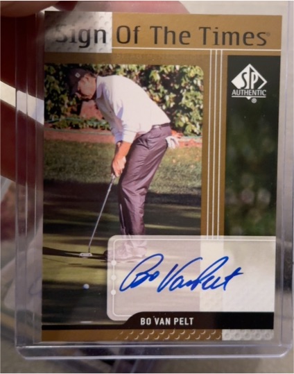 2012 SP Authentic #ST-BV Bo Van Pelt Sign of the Times — front