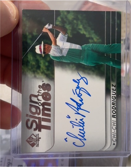 2001 SP Authentic Sign of the Times #CR Chi Chi Rodriguez — front