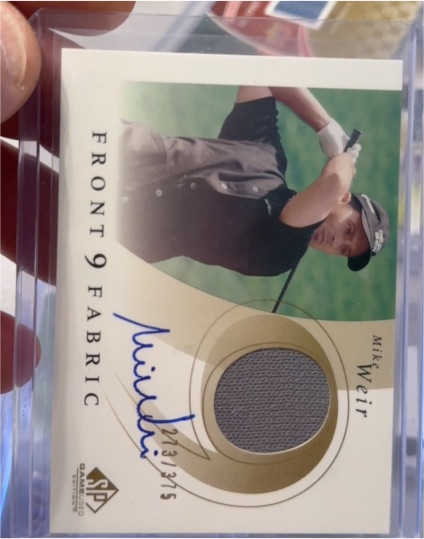 2002 SP Game Used Front 9 Fabric #F9S-MW Mike Weir — front