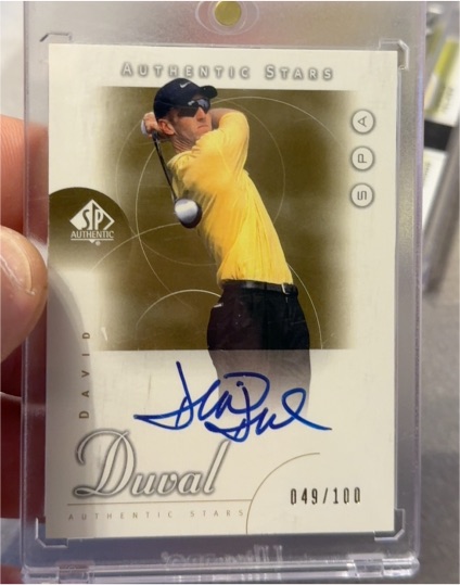 2001 SP Authentic #46 David Duval — front