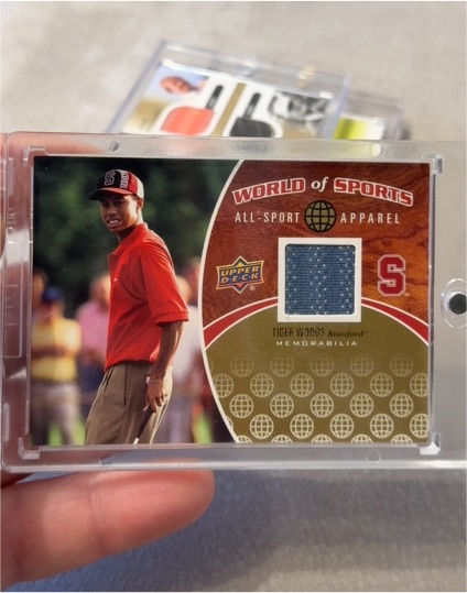 2010 Upper Deck World of Sports All-Sport Apparel #ASA-17 Tiger Woods — front