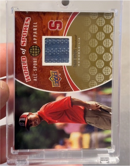 2009 Upper Deck World of Sports All-Sport Apparel #ASA-21 Tiger Woods — front