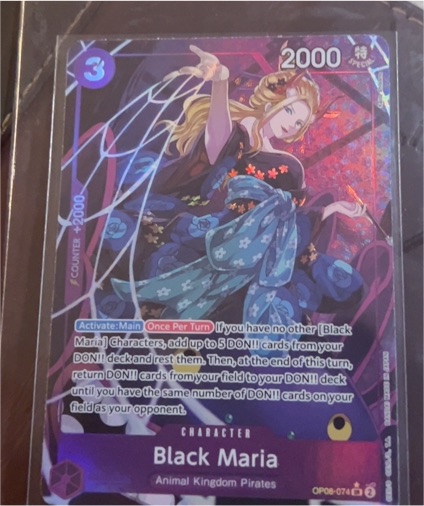 2024 One Piece Card Game OP08-074 Black Maria — front