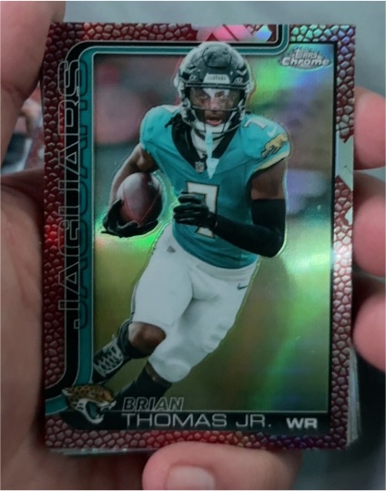 2025 Topps Chrome #135 Brian Thomas Jr. — front