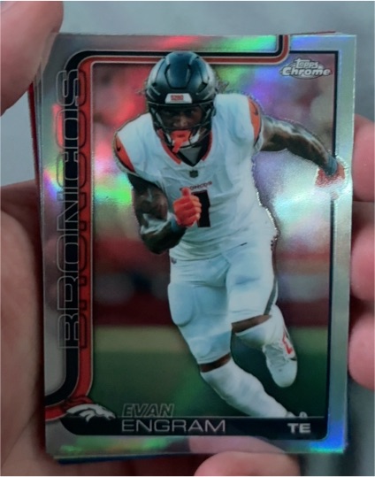 2025 Topps Chrome #92 Evan Engram — front