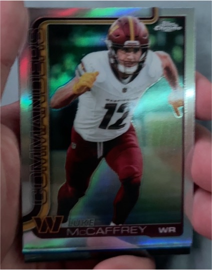 2025 Topps Chrome #298 Luke McCaffrey — front