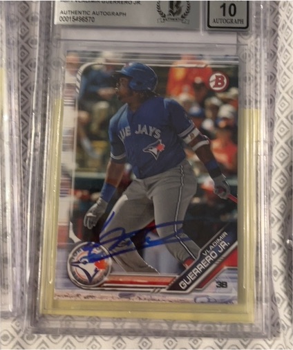 2019 Bowman #BP-1 Vladimir Guerrero Jr. — front