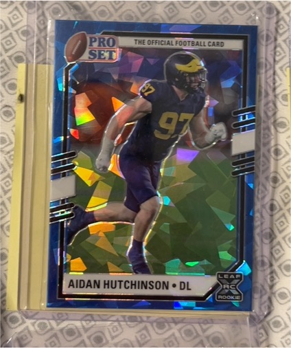 2022 Leaf Pro Set Draft #PSB-AH1 Aidan Hutchinson — front
