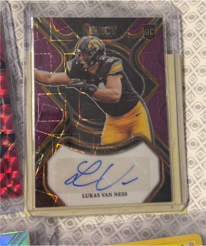 2023 Panini Select Draft Picks #RS-LVN Lukas Van Ness Rookie Signatures — front