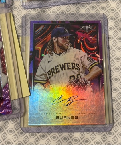 2022 Topps Fire #185 Corbin Burnes — front