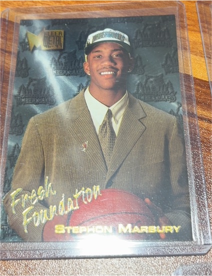 1996-97 Fleer Metal #134 Stephon Marbury Fresh Foundation Rookie — front