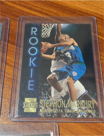 1996-97 Topps Stadium Club #R6 Stephon Marbury Rookie — front