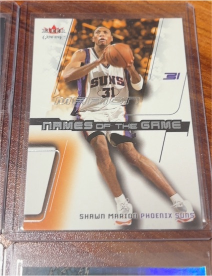 2002-03 Fleer Genuine Names of the Game #NG15 Shawn Marion — front