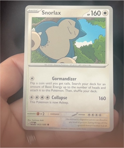 2026 Pokémon TCG Perfect Order #063 Snorlax — front