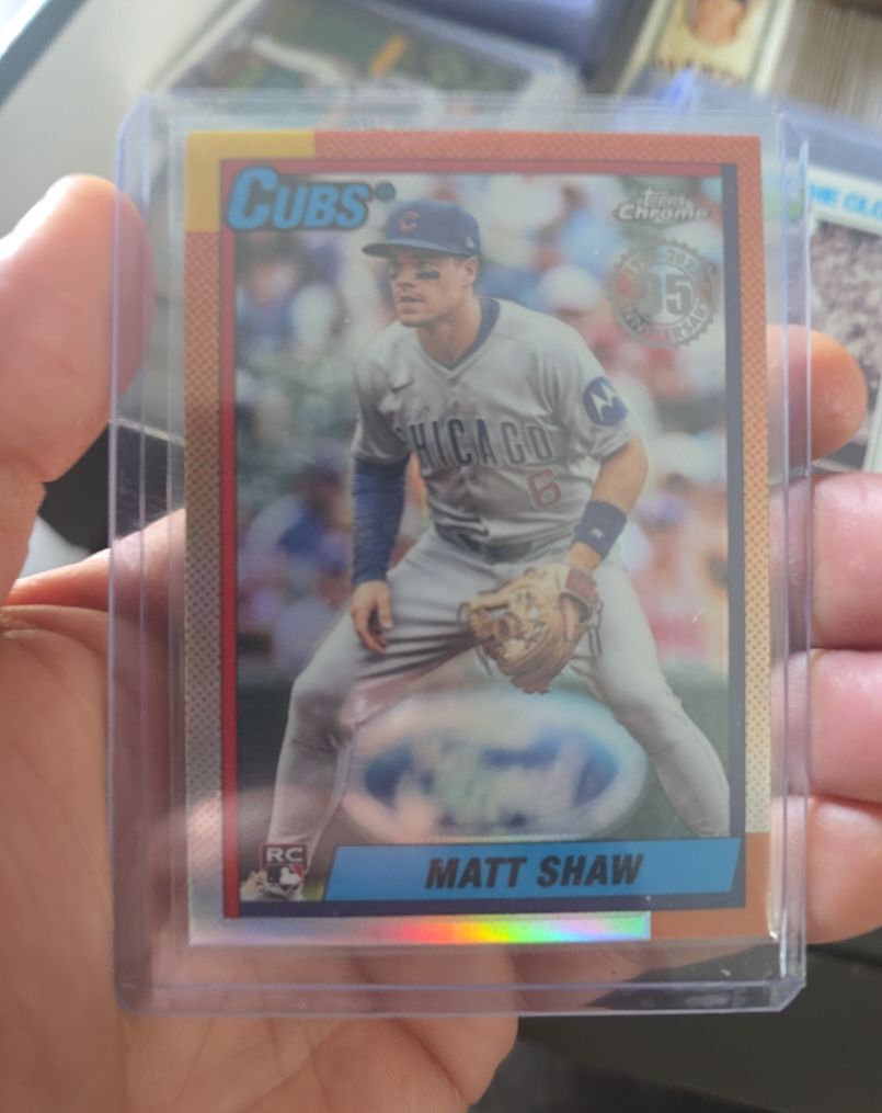 2025 Topps Chrome Update #90CU-20 Matt Shaw Chicago Cubs — front