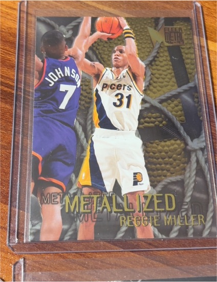 1996-97 Fleer Metal Metallized #129 Reggie Miller — front