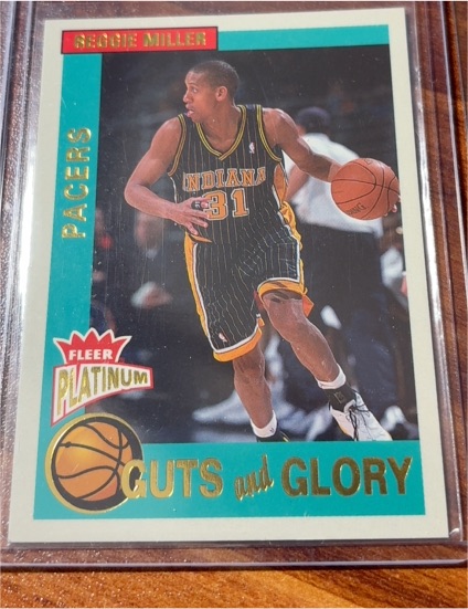 2002-03 Fleer Platinum #7GG Reggie Miller Guts and Glory — front