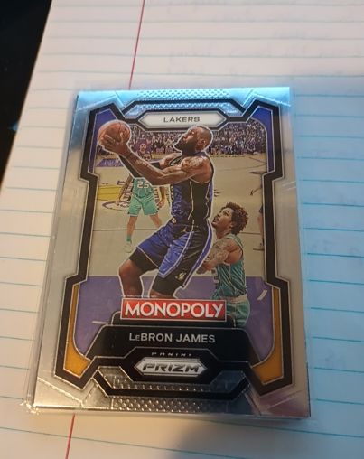 2023-24 Panini Prizm Monopoly #40 LeBron James — front
