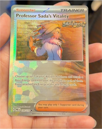 2025 Pokémon SV Prismatic #120 Professor Sada's Vitality — front