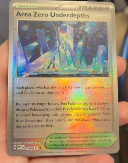 2025 Pokémon TCG Prismatic Evolutions #094 Area Zero Underdepths — front