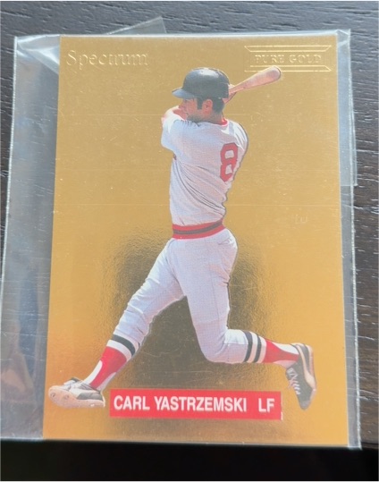1993 Spectrum Diamond Club Pure Gold #4 Carl Yastrzemski — front