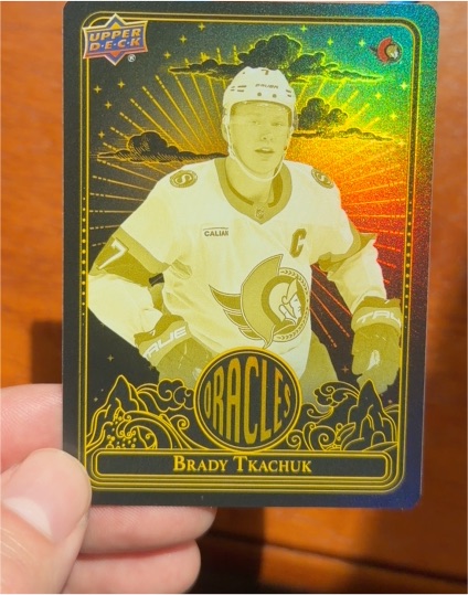 2024-25 Upper Deck Extended Series Oracles #O-7 Brady Tkachuk — front