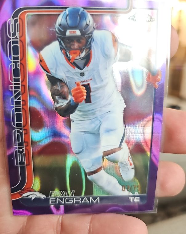 2025 Topps Chrome #92 Evan Engram — front