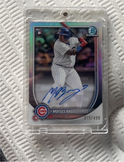 2025 Bowman Chrome #015 Moises Ballesteros — front