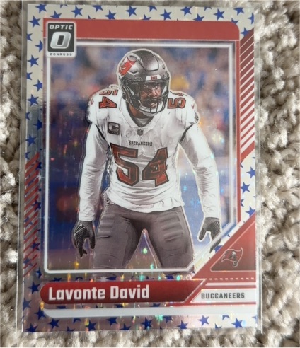 2024 Panini Donruss Optic #188 Lavonte David Stars Prizm — front