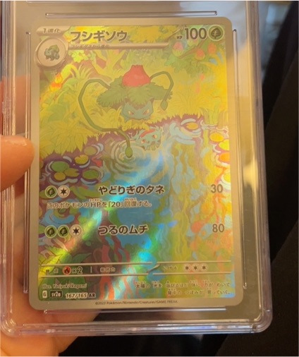 2023 Pokémon 167/165 SV2a Ivysaur Art Rare Holo Japanese — front