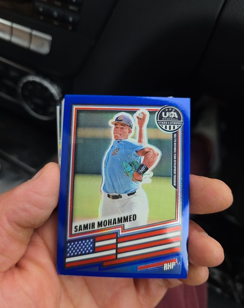 2026 Panini Stars & Stripes Prizm #130 Samir Mohammed — front
