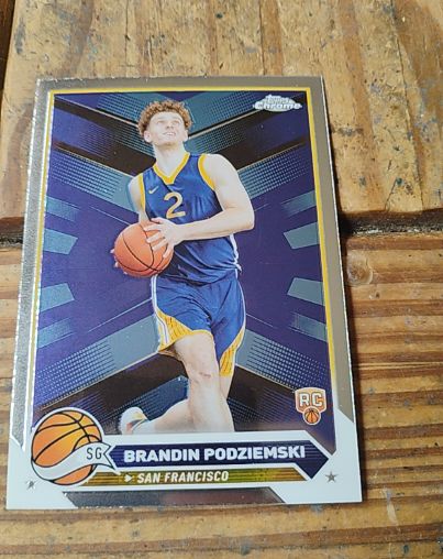2023-24 Topps Chrome #190 Brandin Podziemski — front