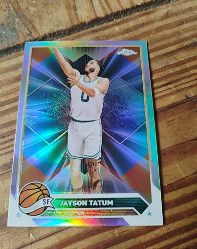 2023-24 Topps Chrome #164 Jayson Tatum — front