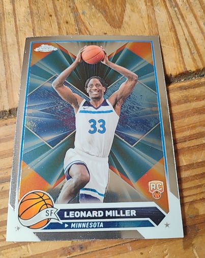 2023-24 Topps Chrome #158 Leonard Miller — front