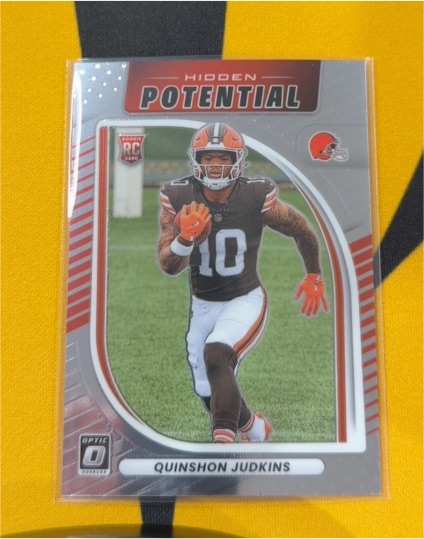2025 Donruss Optic Hidden Potential #7 Quinshon Judkins — front