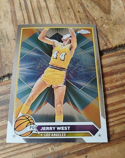 2024 Topps Chrome #125 Jerry West Los Angeles Lakers — front