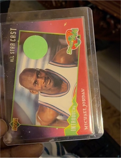 1996 Upper Deck Space Jam #81 Michael Jordan Introducing All Star Cast — front