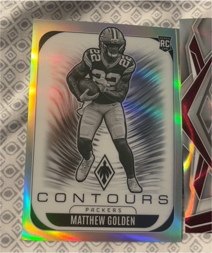 2025 Panini Phoenix #12 Matthew Golden Contours Rookie — front