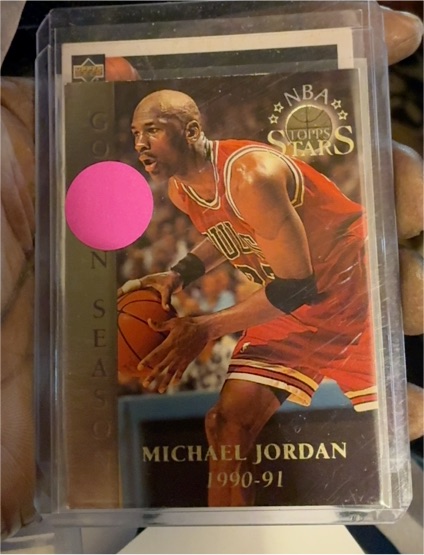1990-91 Topps NBA Stars #74 Michael Jordan Golden Season — front